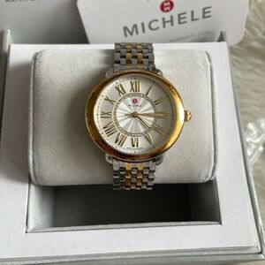 Michele 2 Tone Diamond Watch